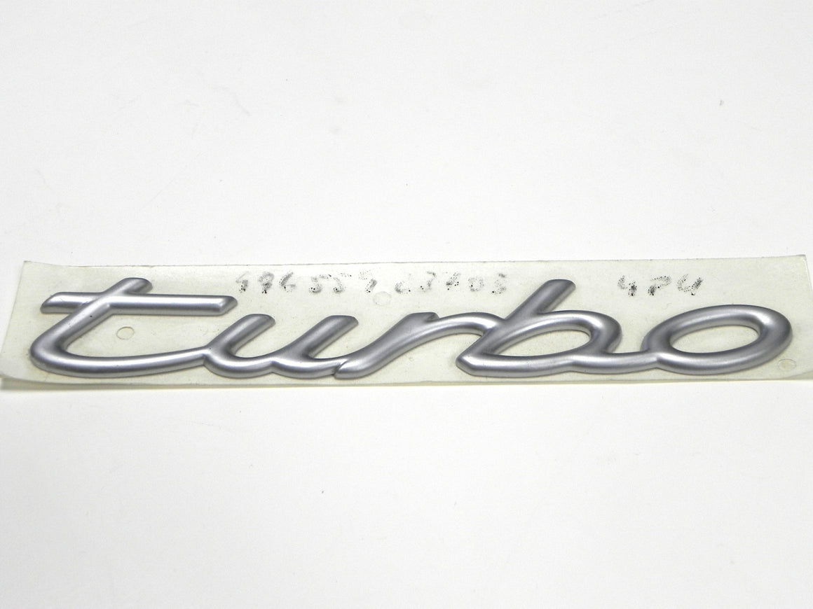 (New) 996/997 Chrome "Turbo" Script Emblem - 1999-2012