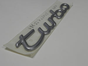 (New) 996/997 Chrome "Turbo" Script Emblem - 1999-2012