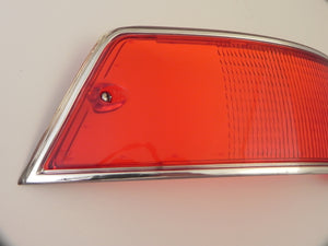 (New) 911/912 Left Side USA Tail Light Lens with Silver Trim - 1969-72