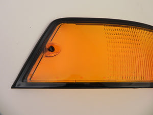 (New) 911/912/930 Genuine Left Side Euro Amber/Red/Clear Tail Light Lens with Black Trim - 1973-89