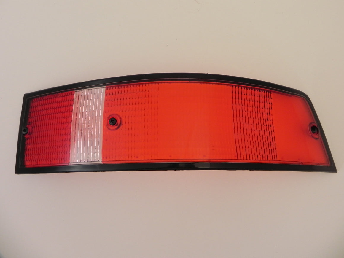 (New) 911 Porsche Right Side USA Tail Light Lens with Black Trim - 1973-89