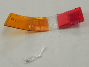 (New) 911/912 Right Side Euro Amber/Red/White Tail Light Lens - 1965-68