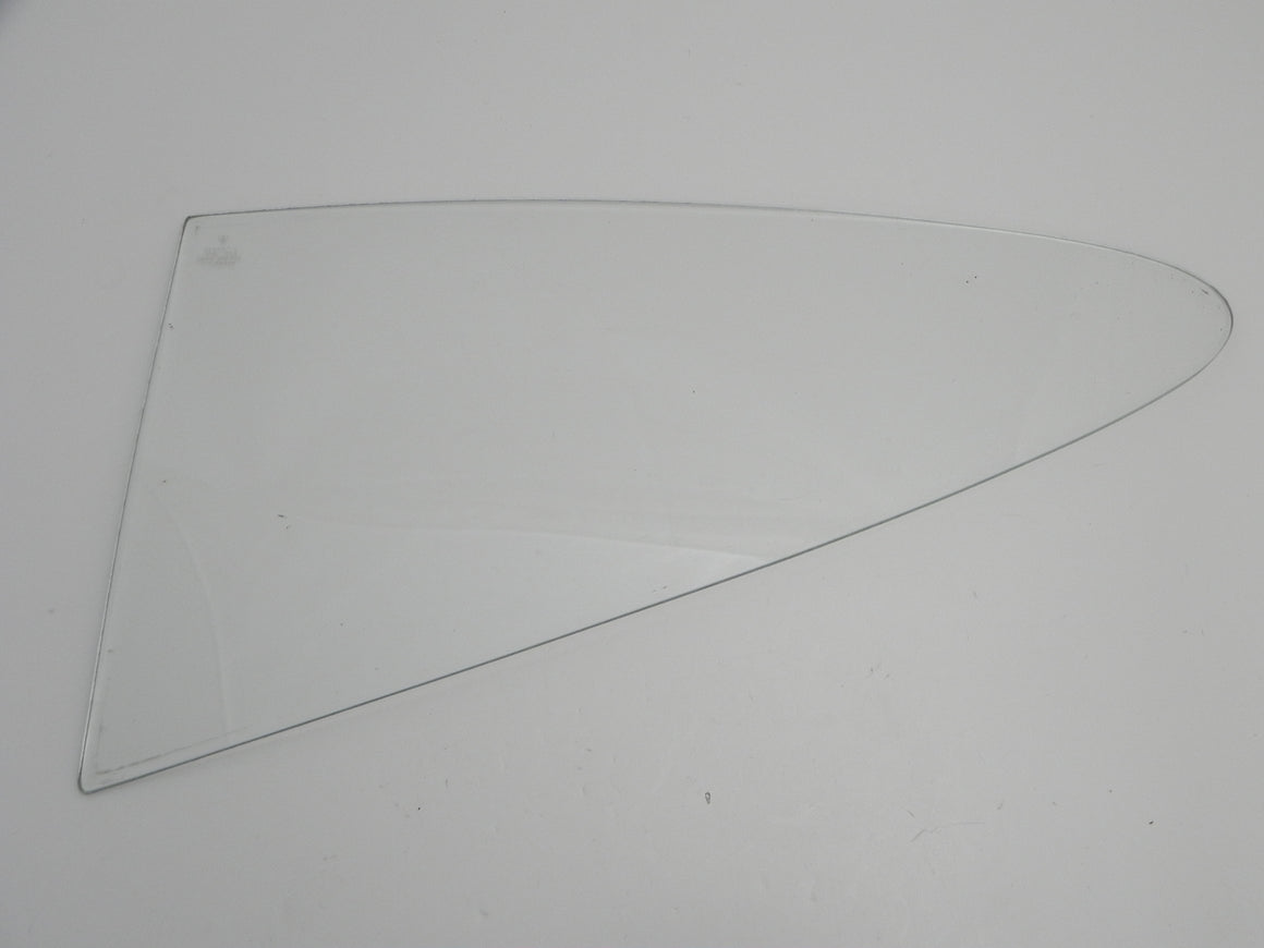 (Used) 911/912/930 Coupe Driver's Side Clear Movable Quarter Window Glass - 1965-77