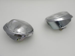 (New) Pair of H4 Headlight Assemblies w/ NOS Bosch Lenses - 1968-89