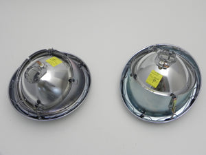 (New) Pair of H4 Headlight Assemblies w/ NOS Bosch Lenses - 1968-89