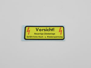 (New) 911/930 High Voltage Coil & CD Box Decal - 1969-89