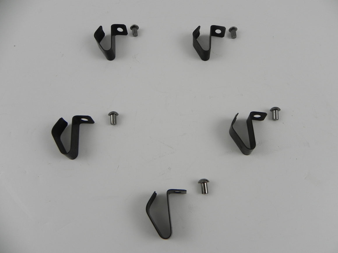 (New) Hubcap Metal Clip Set w/ Rivets