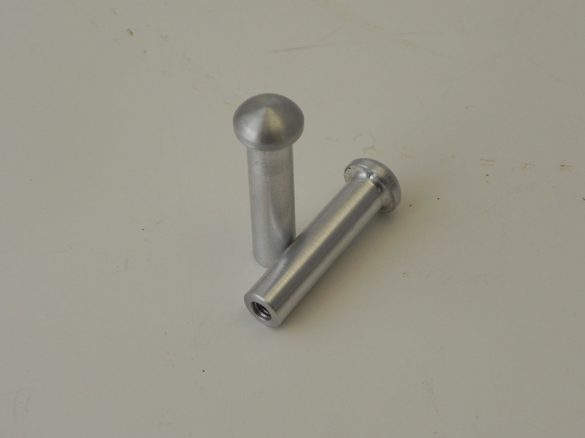 (New) 911/930 Late Pair of Aluminum Door Lock Knobs - 1977-89