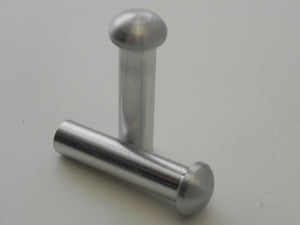 (New) 911/930 Late Pair of Aluminum Door Lock Knobs - 1977-89