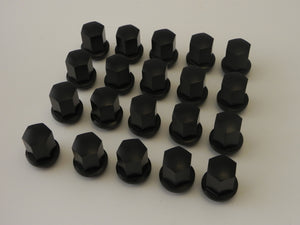 (New) 911/914/924/928/944 Set of Black Alloy Lug Nut - 1968-98