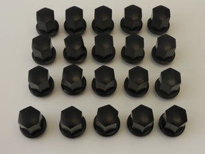 (New) 911/914/924/928/944 Set of Black Alloy Lug Nut - 1968-98