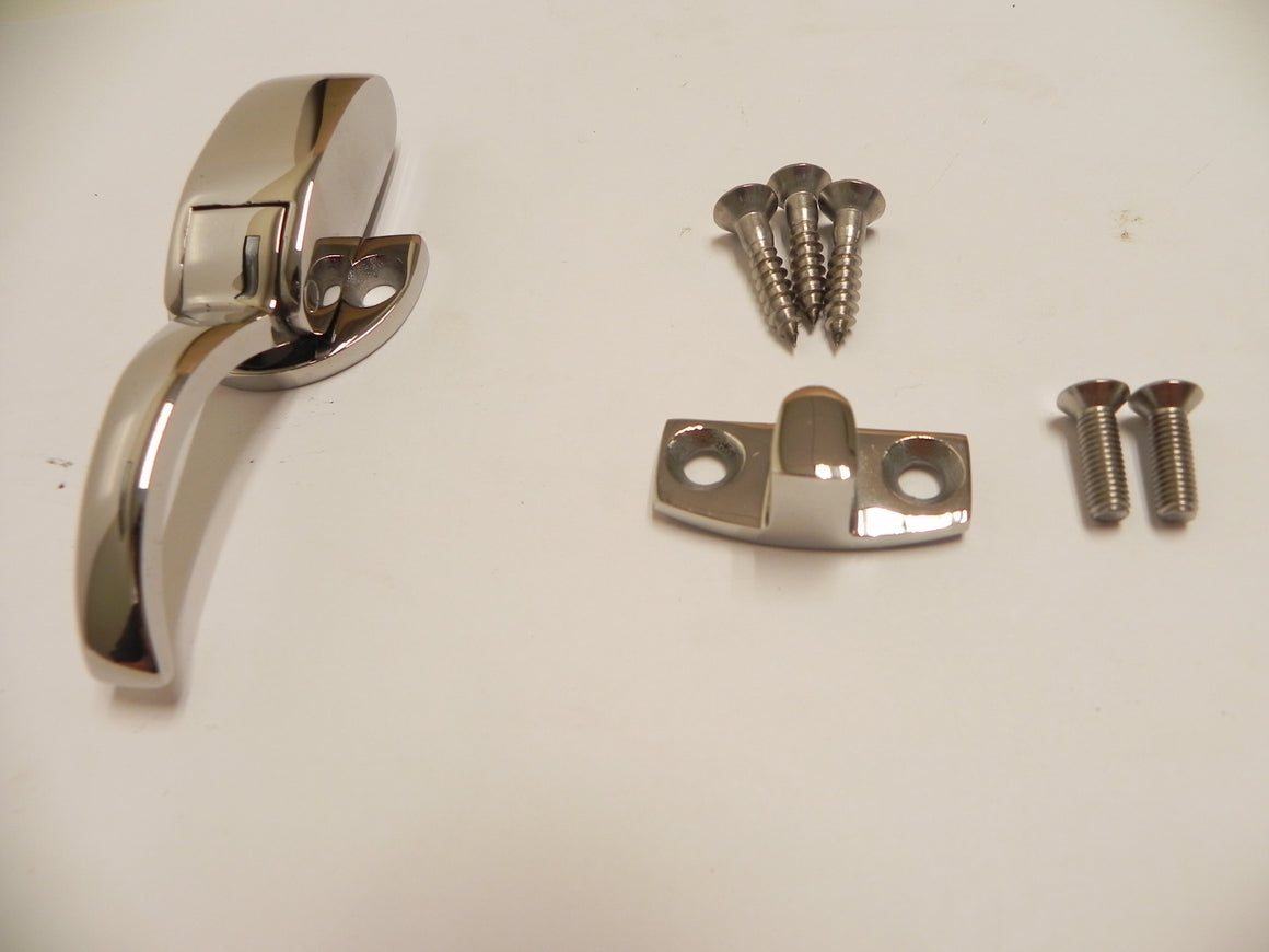 (New) 356 Cabriolet & Cabriolet Hardtop Top Latch and Base w/ Hardware - 1960-65