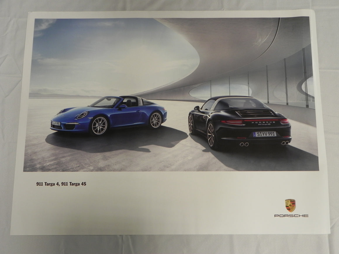 (New) 2013, 911 Targa 4, Targa 4S Poster 30" x 40"
