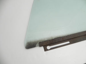 (Used) 911/912/930/964 Coupe Left Hand Green Tinted Window Glass w/ Rail - 1969-94