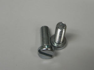 (New) Steel Cheese Head Slotted Screw M6 x 1mm Thread, 16mm Long, 10mm Head Diameter