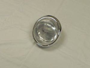 (New) 911 RHD H4 Headlight Assembly with Chrome Trim - 1968-86