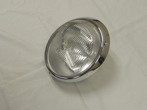 (New) 911 RHD H4 Headlight Assembly with Chrome Trim - 1968-86