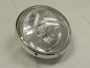 (New) 911 RHD H4 Headlight Assembly with Chrome Trim - 1968-86