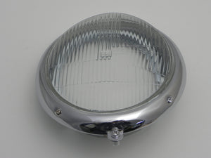 (New) 356/911/912 H4 "Look-Alike" Headlight Assembly with Chrome Trim - 1950-67