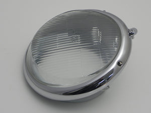 (New) 356/911/912 H4 "Look-Alike" Headlight Assembly with Chrome Trim - 1950-67