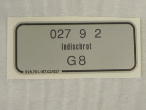 (New) Guards Red Paint Code Decal - 1974-on