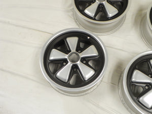 (Refinished) Complete Set of 4 Late 6j x 15 Forged Alloy Flat Six Fuchs Wheels - 1965-89