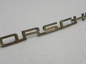 (Used) Original 356 T6 C Gold "Porsche" Emblem - 1962-65