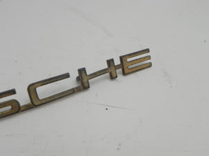 (Used) Original 356 T6 C Gold "Porsche" Emblem - 1962-65