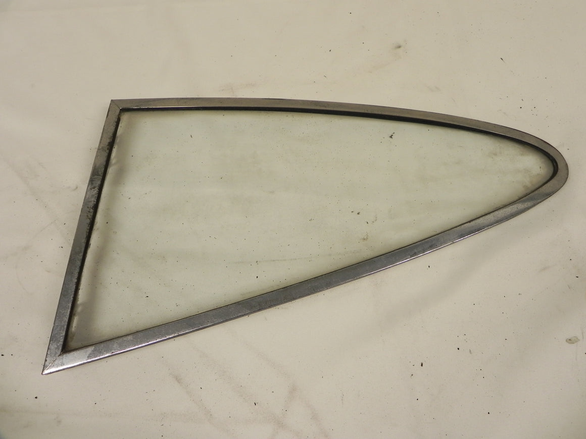 (Used) 911/912 Coupe Driver's Side Clear Movable Quarter Window Glass Assembly - 1965-67