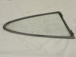 (Used) 911/912 Coupe Driver's Side Clear Movable Quarter Window Glass Assembly - 1965-67