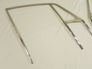 (Restored) 911/912 Coupe SWB Original Early Pair of Brass Window Support Frames - 1965-67