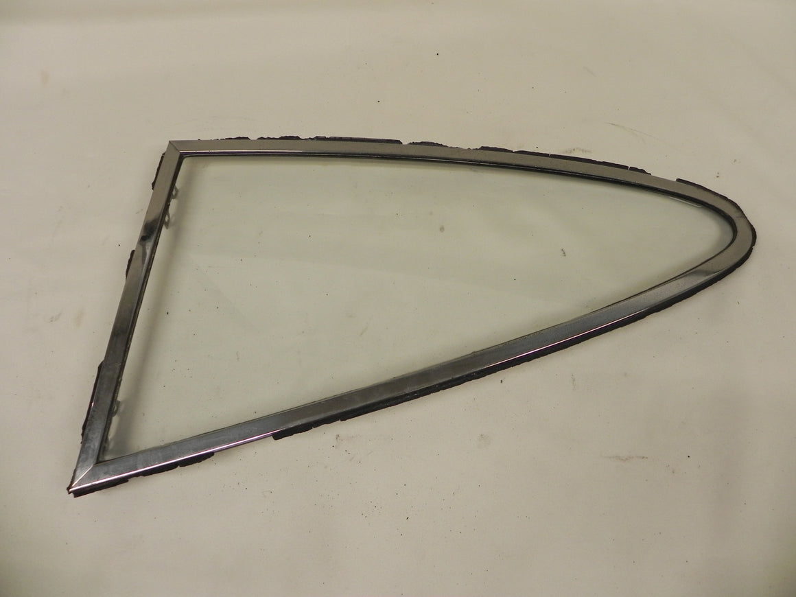 (Used) 911/912 Coupe Driver's Side Clear Movable Quarter Window Glass Assembly - 1965-67