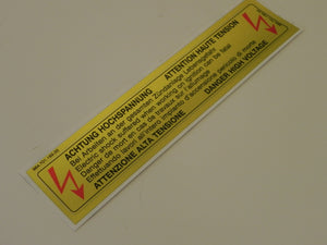 (New) 928/993 High Voltage Decal - 1978-98