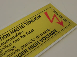 (New) 928/993 High Voltage Decal - 1978-98