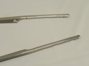(Restored) 911/912 Targa SWB Original Pair of Rear Quarter Window Chrome Trim Pieces - 1965-67