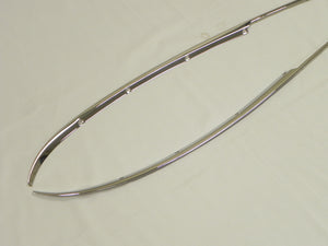 (Restored) 911/912 Targa SWB Original Pair of Rear Quarter Window Chrome Trim Pieces - 1965-67