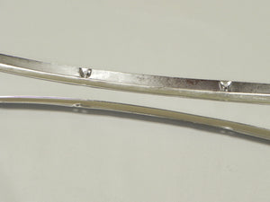 (Restored) 911/912 Targa SWB Original Pair of Rear Quarter Window Chrome Trim Pieces - 1965-67