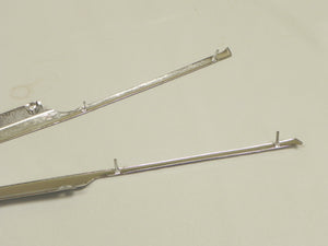 (Restored) 911/912 Targa SWB Original Pair of Rear Quarter Window Chrome Trim Pieces - 1965-67