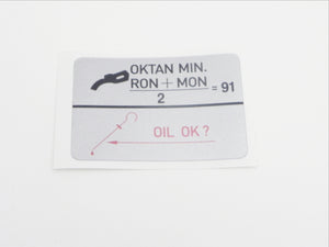 (New) 911 Fuel Type 91 RON Decal - 1987-89