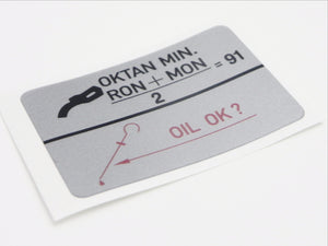 (New) 911 Fuel Type 91 RON Decal - 1987-89