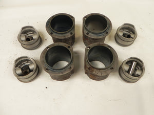 (Used) 356/912 Complete Set of 4 Pistons and Cylinders 85mm