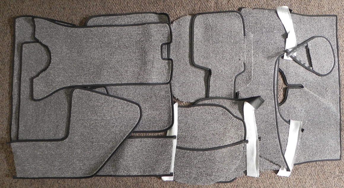 (New) 356 BT5 Coupe Carpet Set Domestic Grey 1960-61