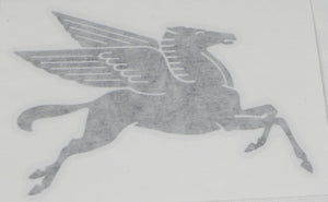 (New) Black Pegasus Racing Decal 2pc. Set