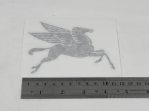 (New) Black Pegasus Racing Decal 2pc. Set