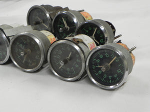 (Used) 356 Original Lot of Green Face VDO Clocks - 1950-65 - Sold Each