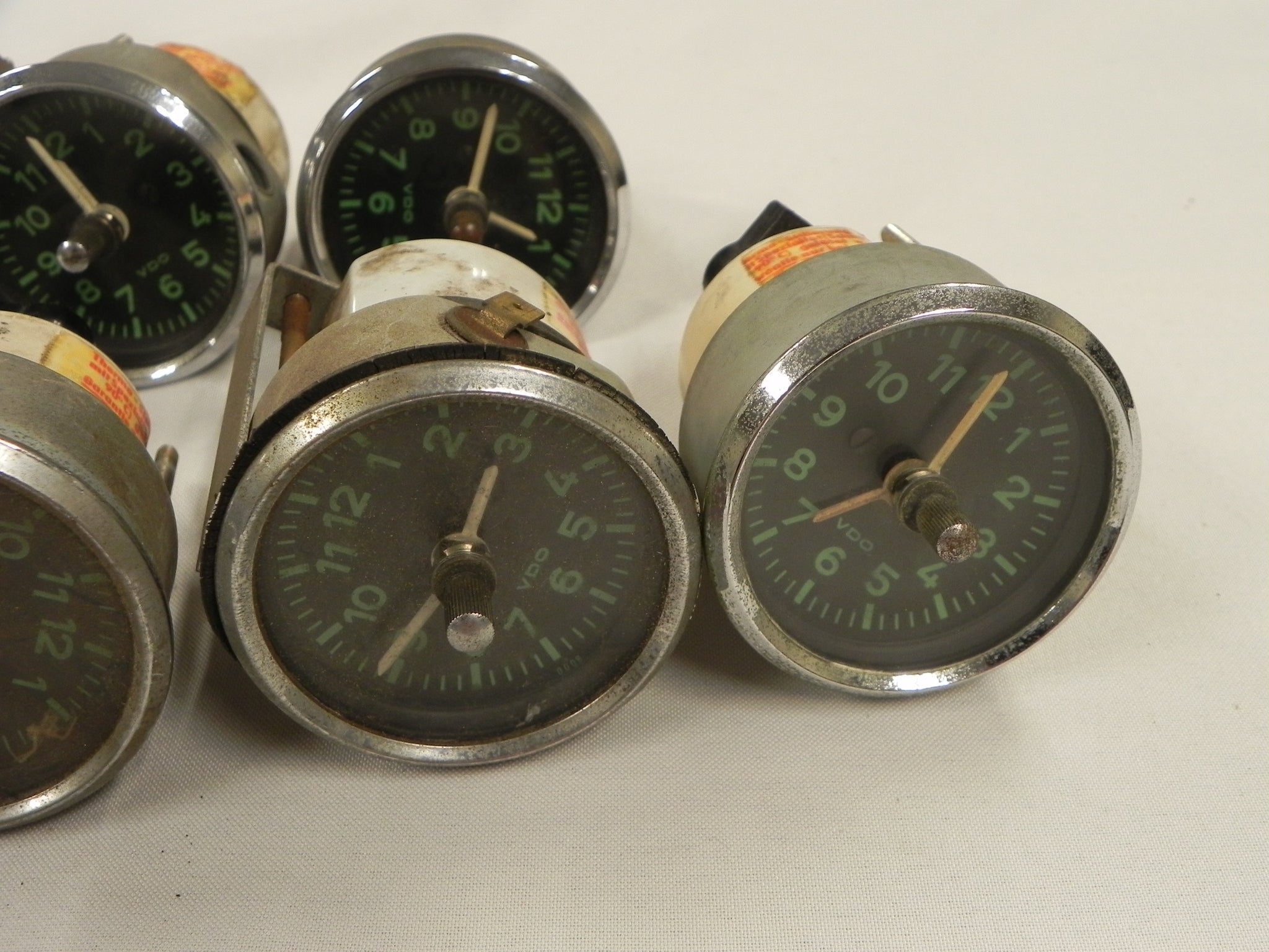 Used) 356 Original Lot of Green Face VDO Clocks - 1950-65 - Sold Each -  AASE Sales