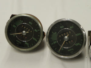 (Used) 356 Original Lot of Green Face Speedometers - 1950-65 - Sold Each