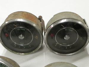 (Used) 356 Original Lot of Green Face Oil Temp/Fuel Gauges - 1950-65 - Sold Each