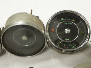 (Used) 356 Original Lot of Green Face Oil Temp/Fuel Gauges - 1950-65 - Sold Each