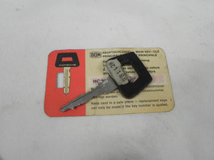 (Original) 911/914/930 Black Master Key Coded 1186 - 1965-89